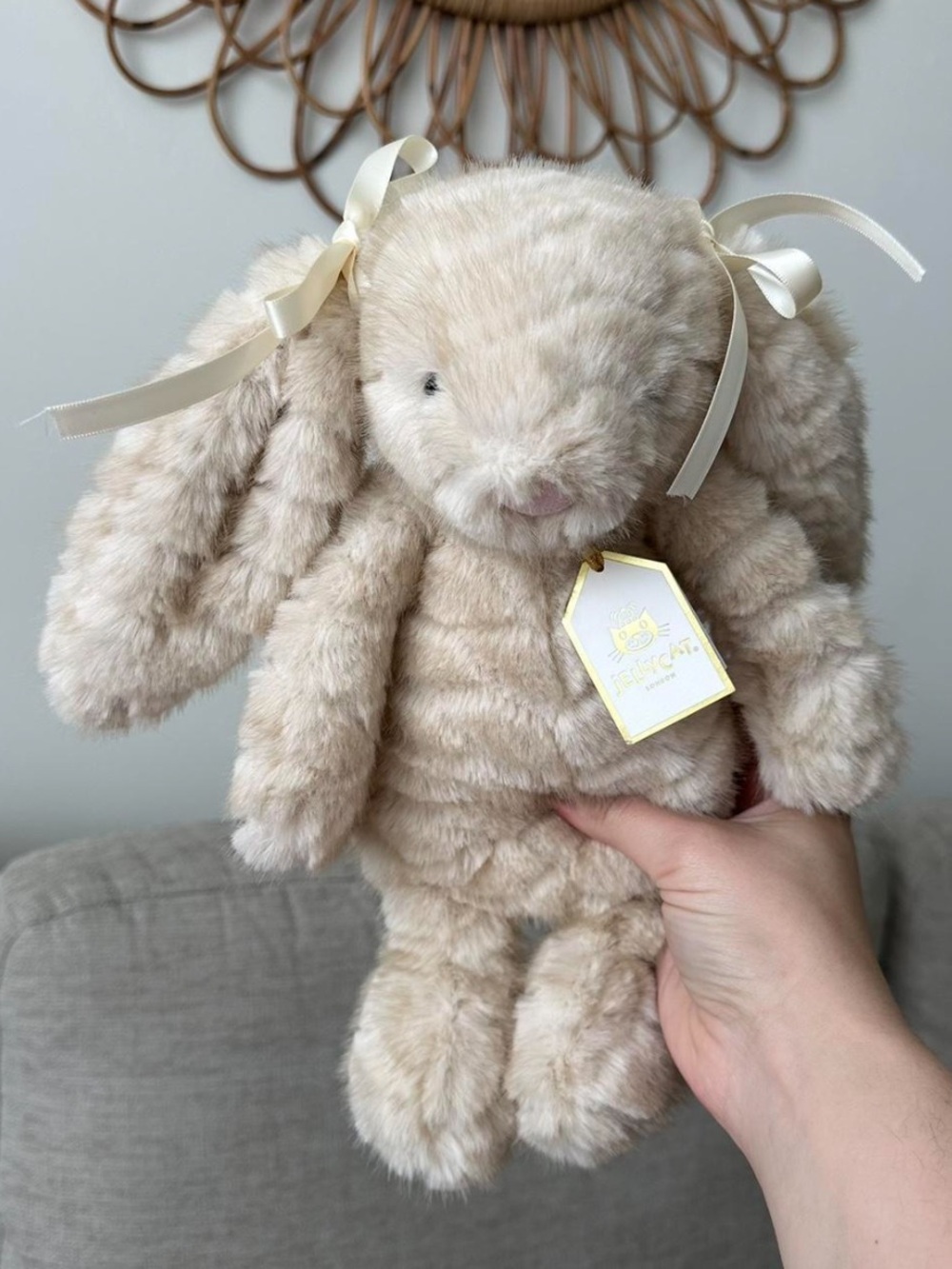 jellycat bashful luxe franilla bunny
